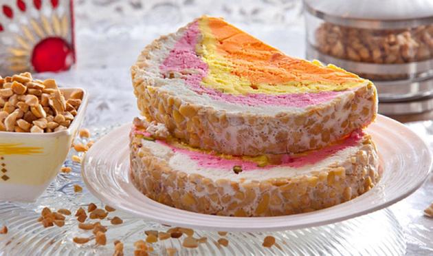 cassata  the three layered ice cream with nuts  tutti frutti and lots of memories