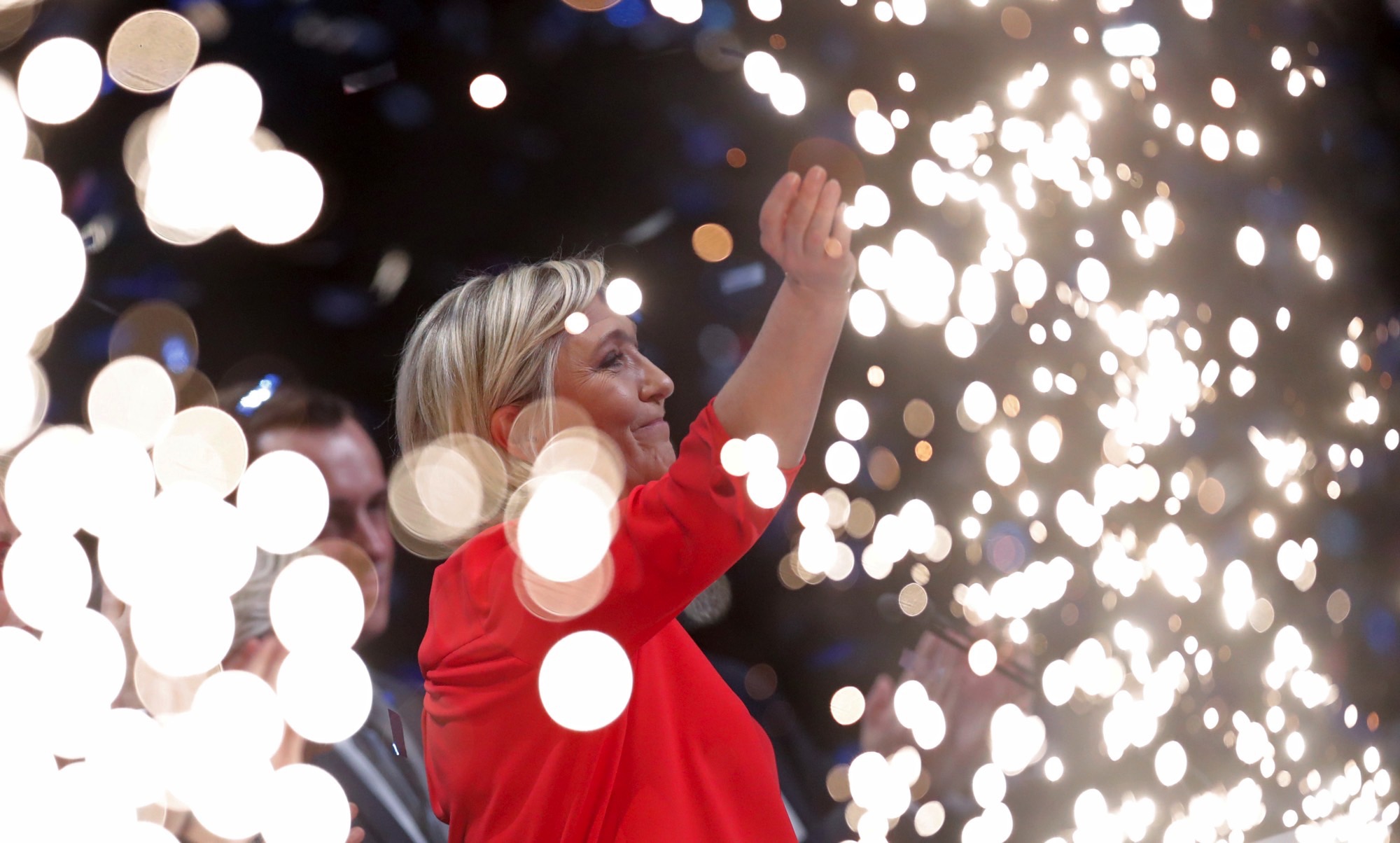 france  le pen says most suited to face  new world  of trump  putin