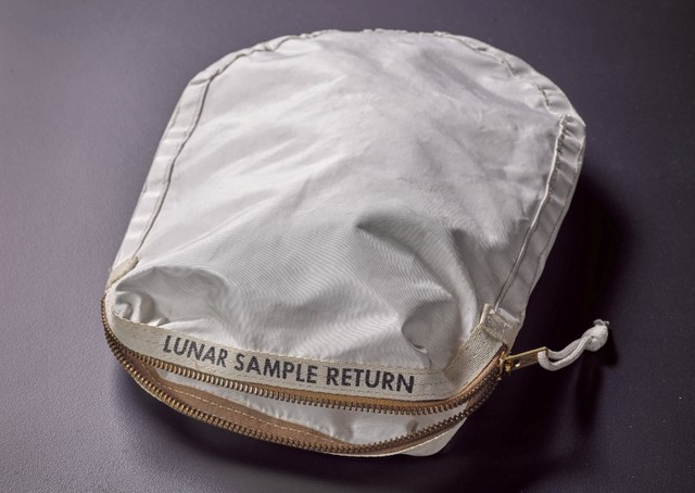collection bag from apollo 11 moon mission to be auctioned