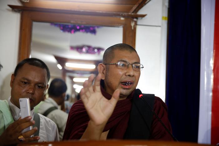 myanmar arrests two buddhist nationalists accused of targeting muslims