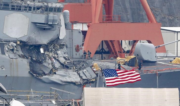 all seven missing sailors from uss fitzgerald found dead  us navy