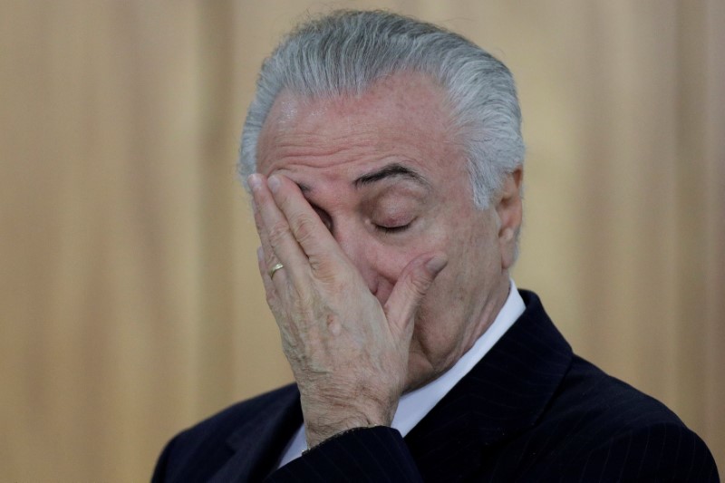 brazil president michel temer officially charged for taking bribes