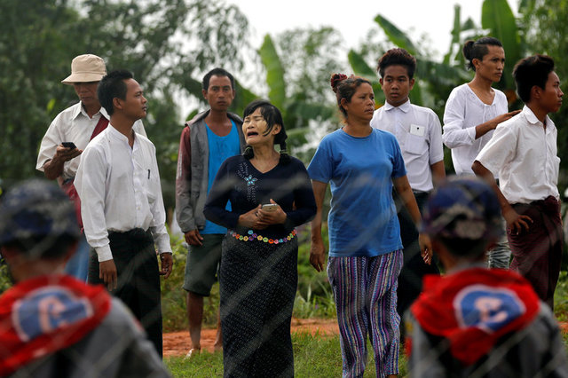 residents  police clash over eviction from myanmar slums