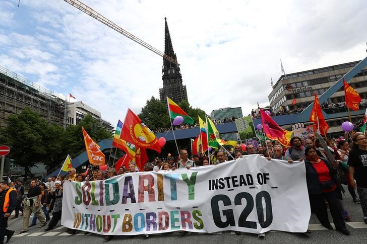 final anti g20 march takes place amidst scuffles  water cannons