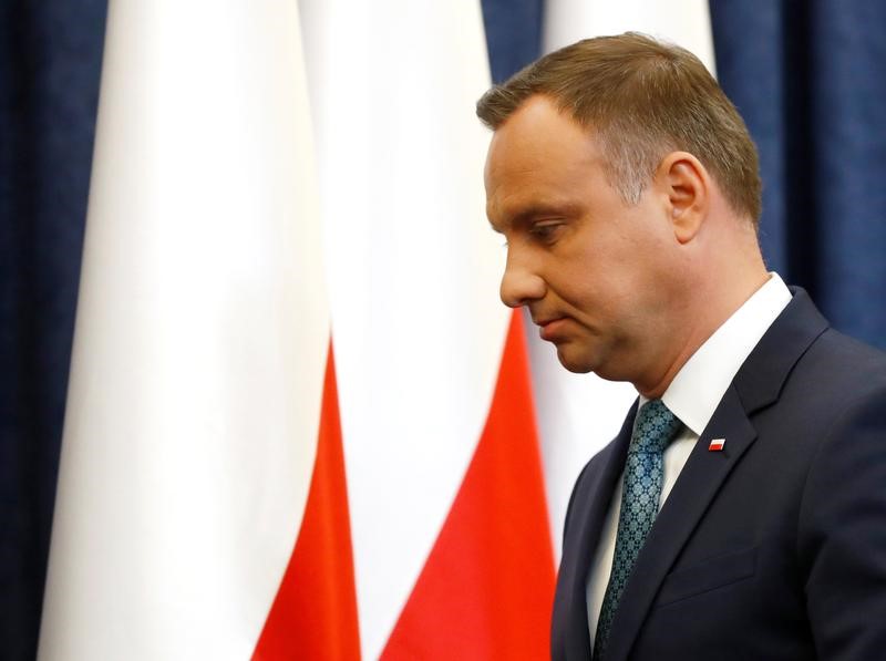 polish president vetoes justice reform bills following protests