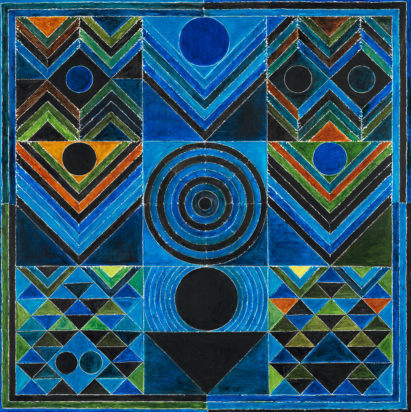 Germination by S.H. Raza. Credit: The Raza Foundation