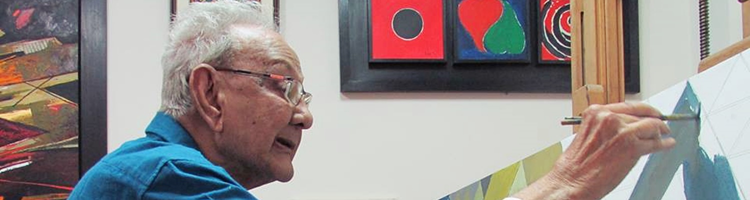 the layers of coloured silence in the paintings of sayed haider raza