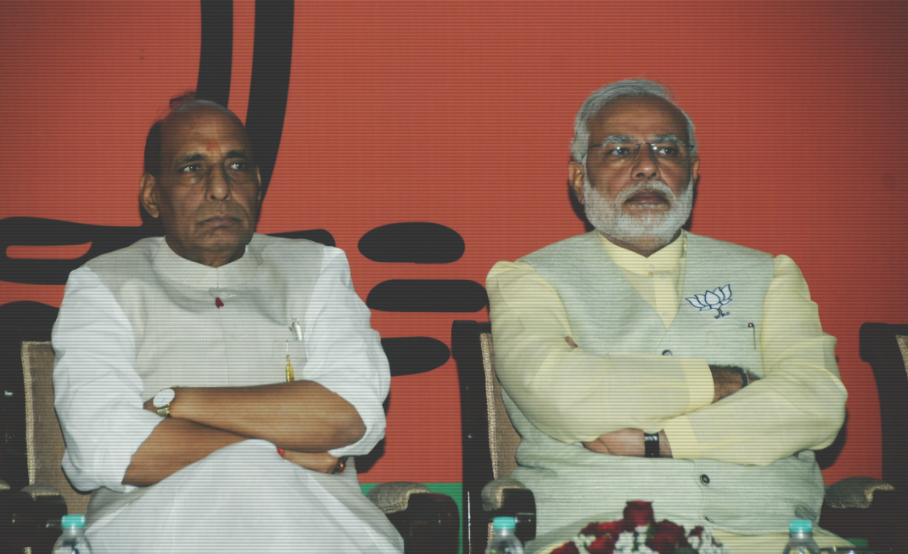 colleagues keep away as right wing trolls target rajnath singh