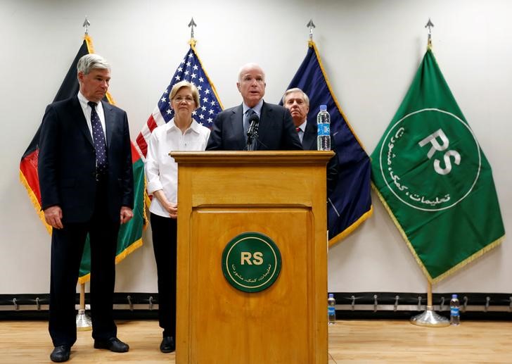 us senators call for a new strategy from trump in afghanistan