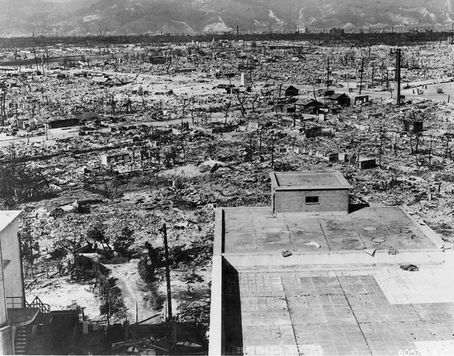 Effects of bombing in Hiroshima. Credit: Wikimedia Commons