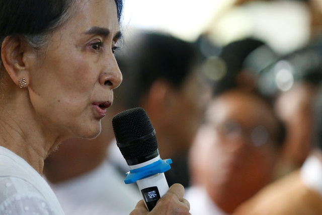 aung san suu kyi denies going  soft  on military
