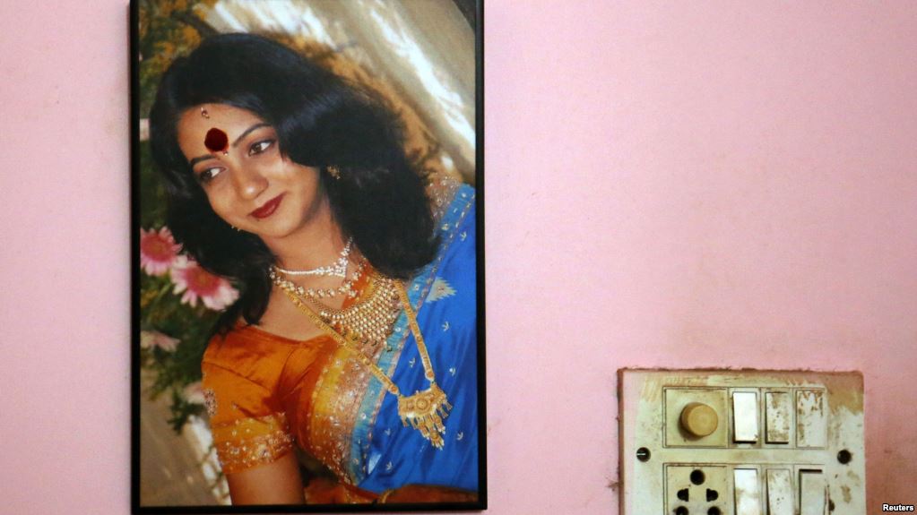 A photograph of Savita Halappanavar at her parent's home in Belgaum, Karnataka. Credit: Reuters