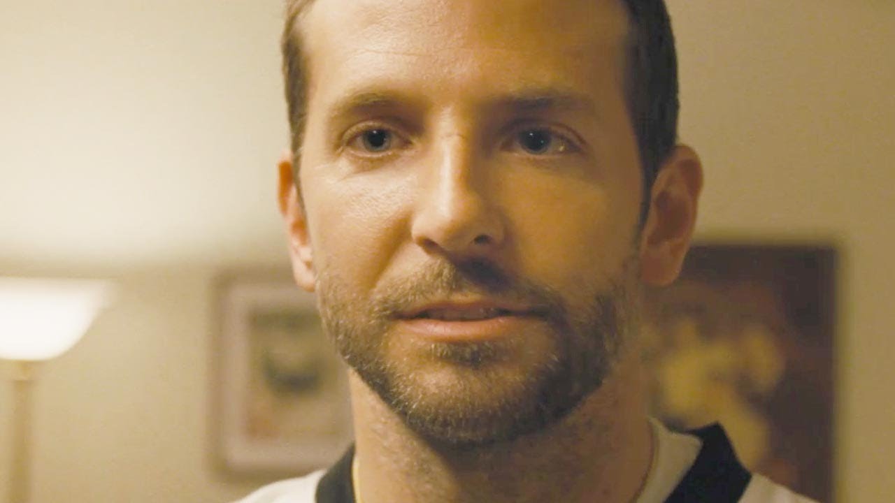 Bradley Cooper in Silver Linings Playbook is diagnosed with Bipolar Disorder. Credit: Youtube