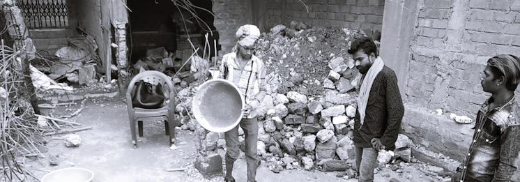 in a controversial campaign  police in indore go after criminals and also their families