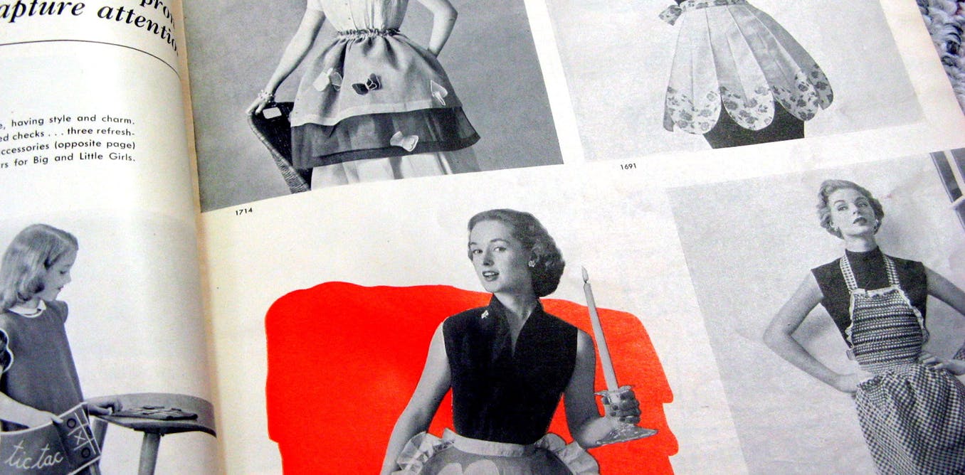 Advertising continues to portray women as charming keepers of the home, making it harder to succeed at work. Credit: Flickr, CC BY-NC-ND