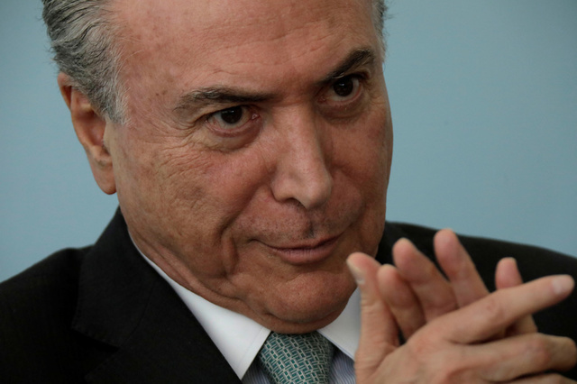 brazil congressional report recommends shelving charges against temer