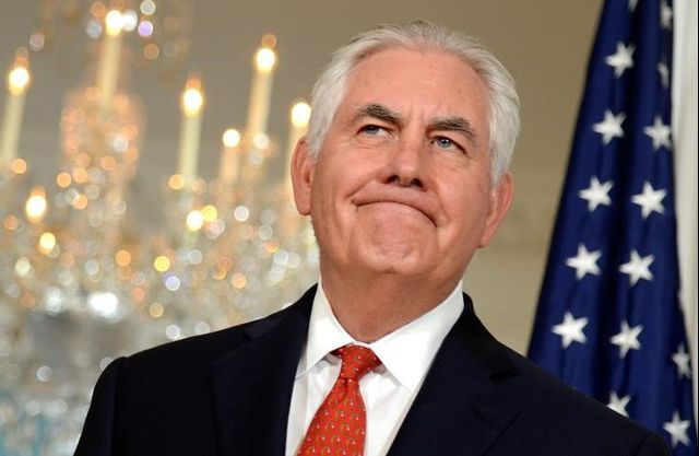 U.S. Secretary of State Rex Tillerson pauses in his remarks welcoming Organization of American States (OAS) Secretary General Luis Almagro (not pictured), prior to a bilateral meeting, at the State Department, in Washington, U.S., October 13, 2017. Credit: Reuters