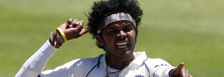 it s decision review time for sreesanth and a  not out  call seems highly unlikely