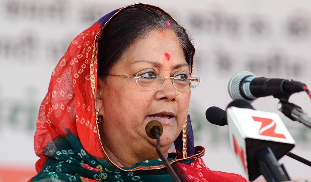 Rajasthan chief minister Vasundhara Raje. Credit: vasundhararaje.in