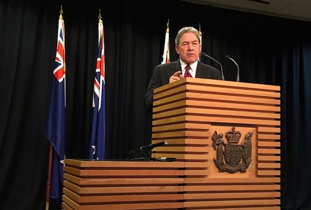 Winston Peters, leader of the New Zealand First Party, speaks during a media conference in Wellington, New Zealand, September 27, 2017. Credit: Reuters