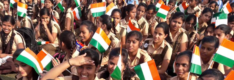 on display at jaipur s vande mataram recital to  evoke nationalism  – tricolour sans ashoka chakra