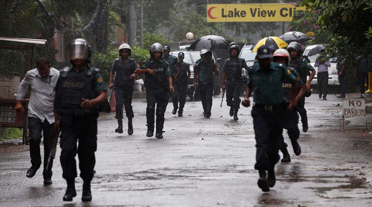 Representative image of Bangladesh police. Credit: Reuters/Adnan Abidi