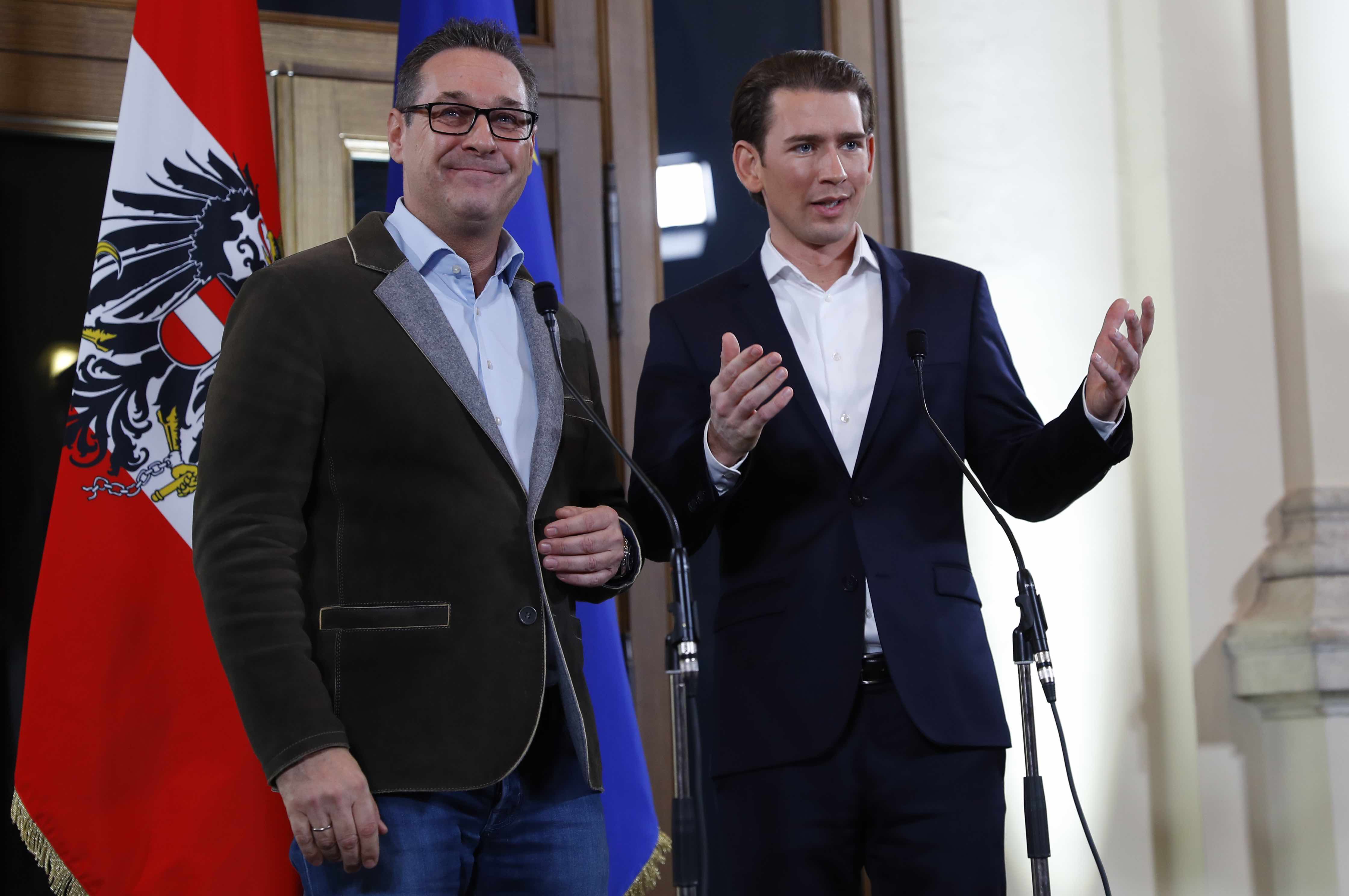 austrian far right party to help form government after deal with conservatives