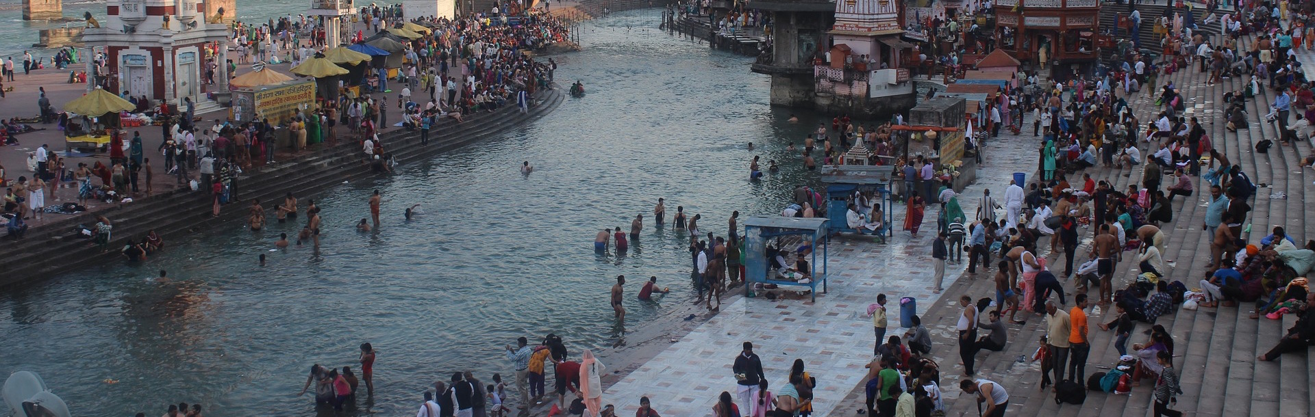 The Ganga flows through Haridwar, Uttarakhand. Credit: Jeevan/pixabay