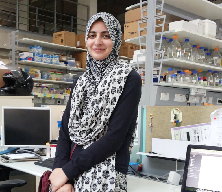 Durafshan Sakeena Syed in her lab. Source: Author provided