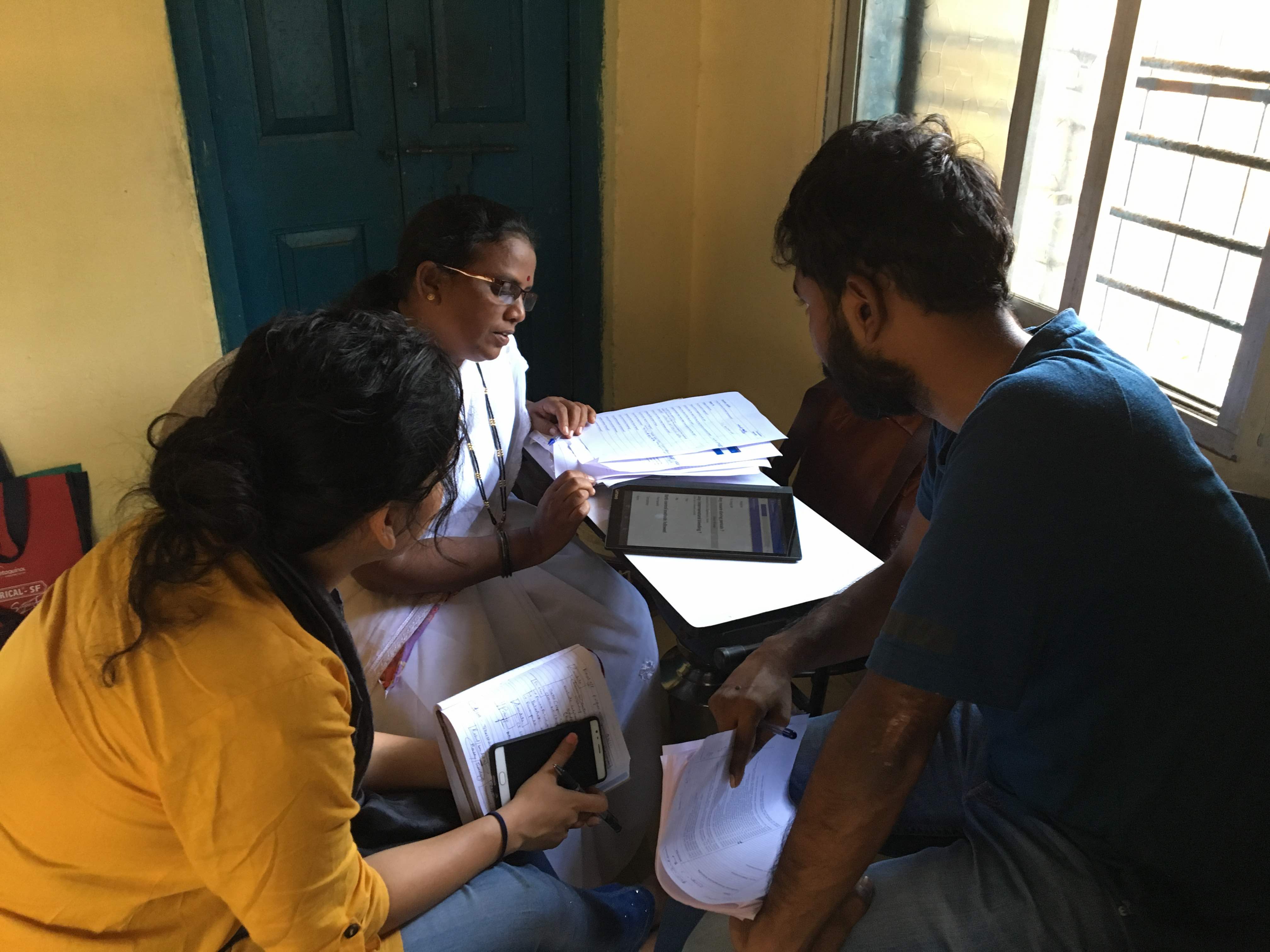 An auxiliary nurse midwife undergoes training at Bokarhatti in Palghar district. Credit: ITT