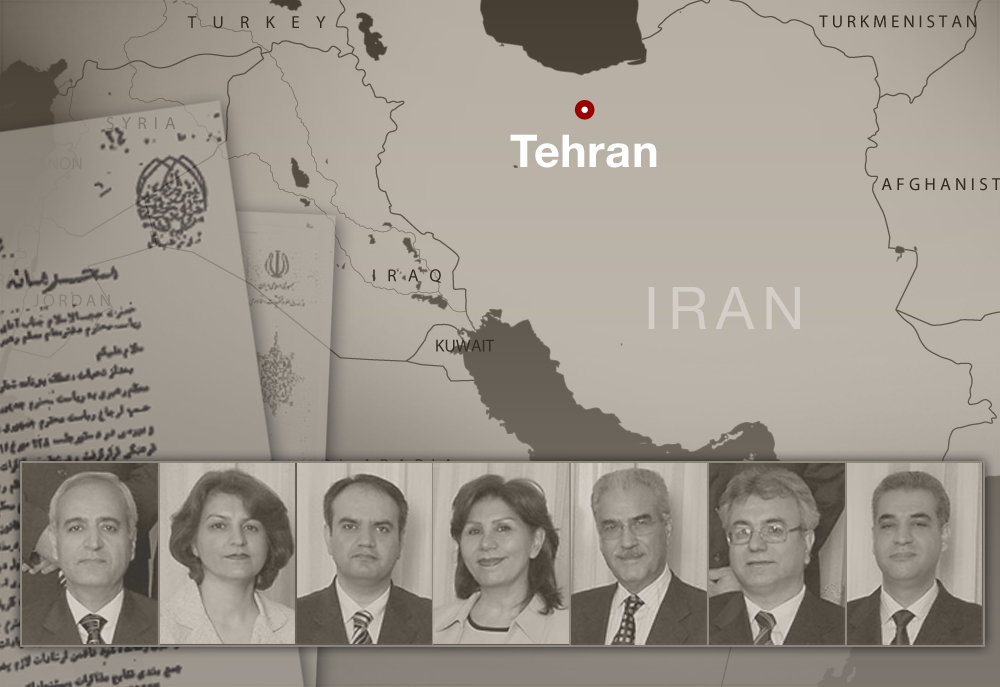 The seven members of the Yaran, of which two have now been freed. Credit: Bahá'í World News Service