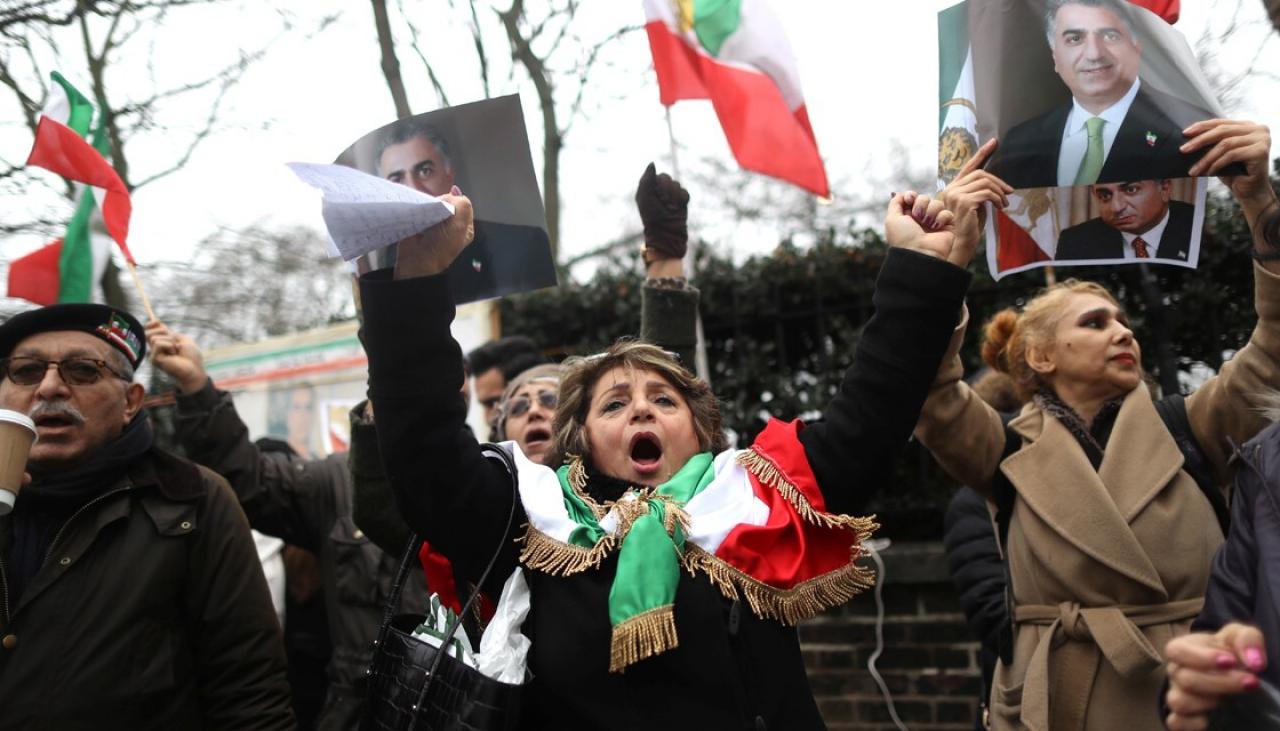 Protest rally in Iran. Credit: Reuters