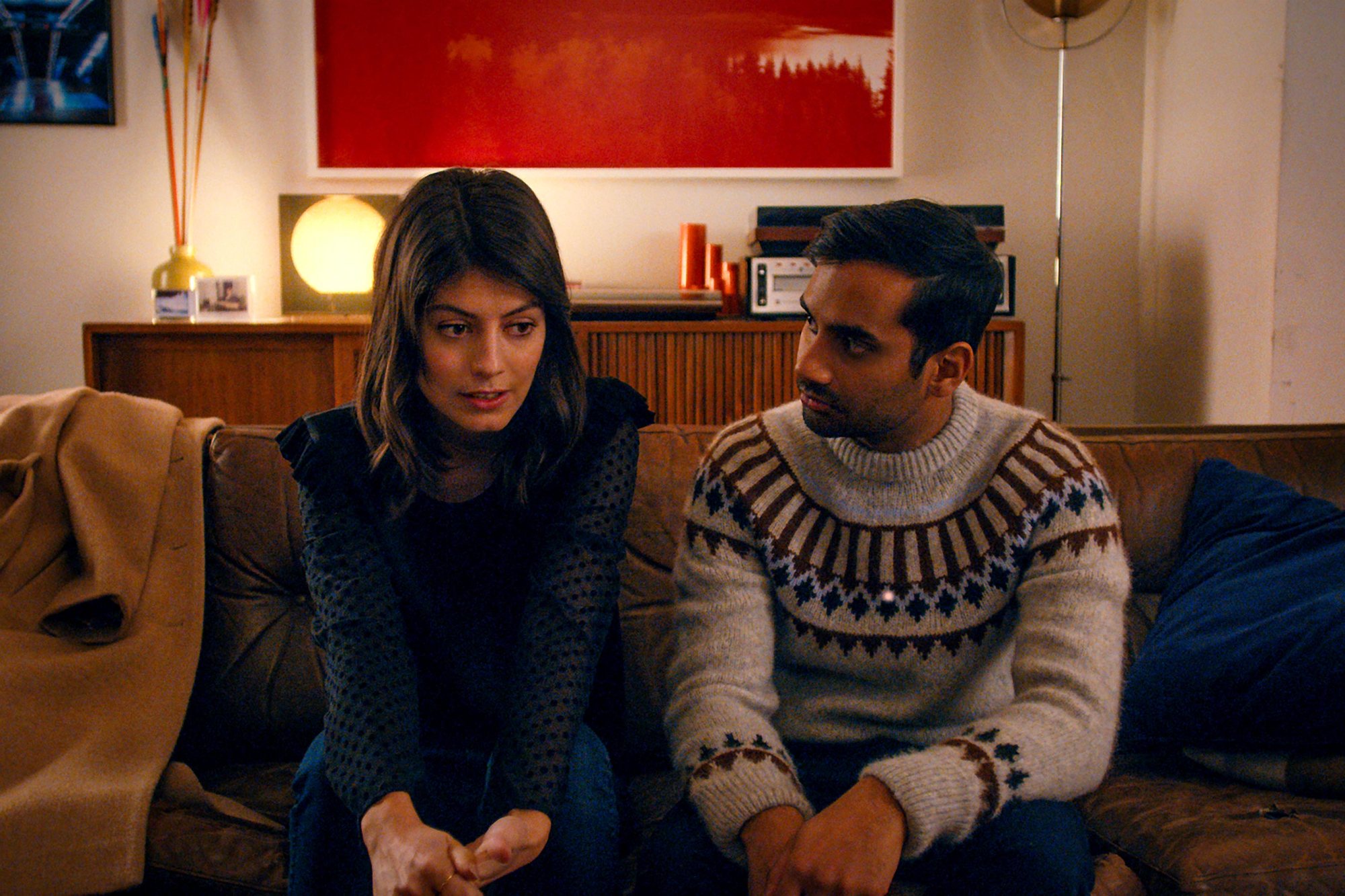 Aziz Ansari and Alessandra Mastronardi in a still from Master of None. Credit: Netflix