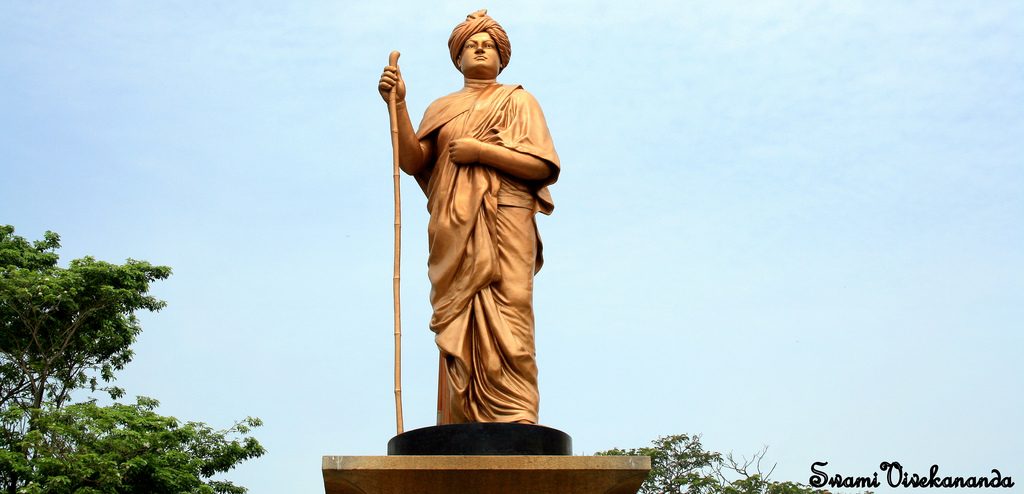 A statue of Swami Vivekananda in Chennai. Credit: bala_clicks, CC BY 2.0