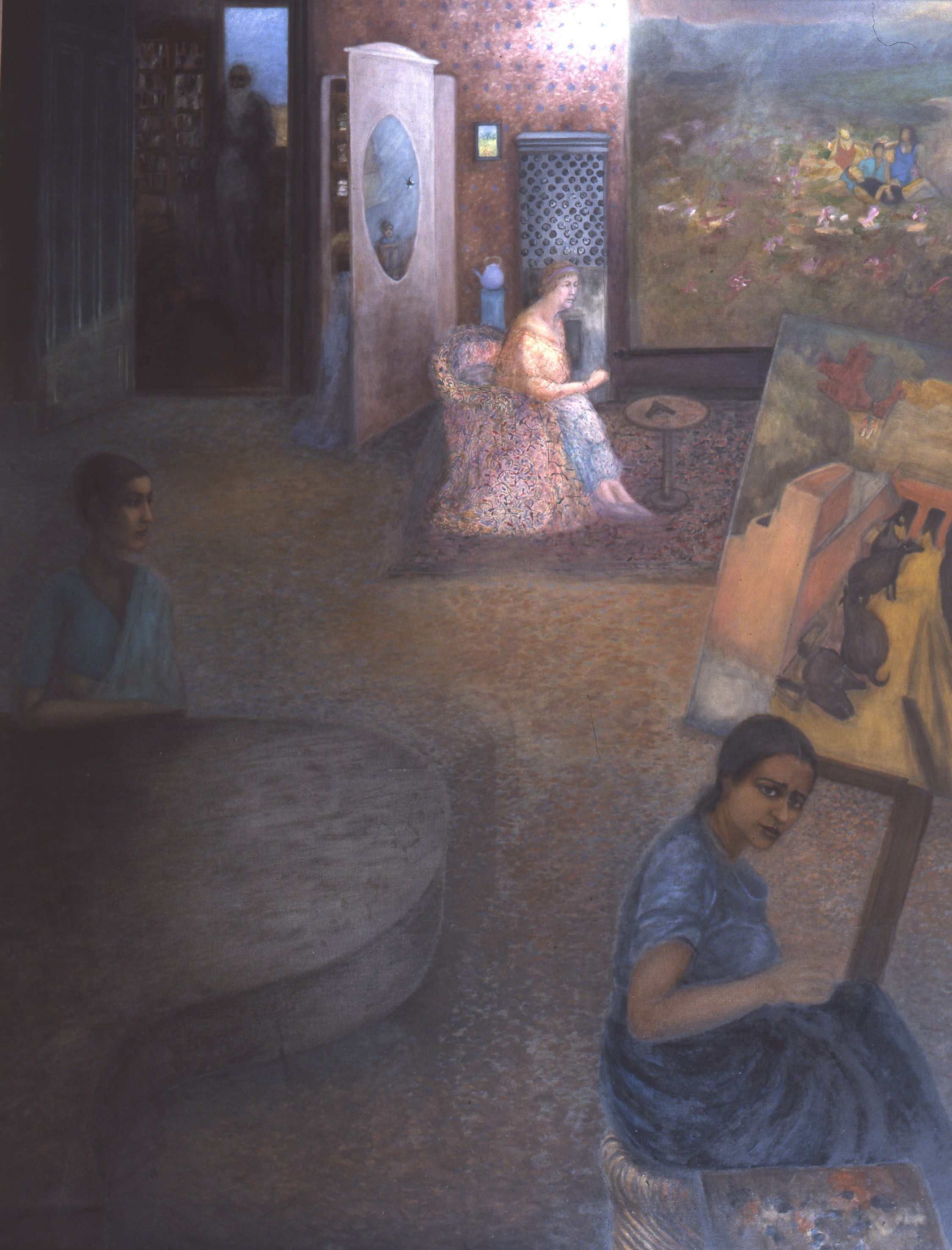 ‘The Sher-Gil family (1983-84), oil on canvas by Vivan Sundaram. Courtesy: Vivan Sundaram