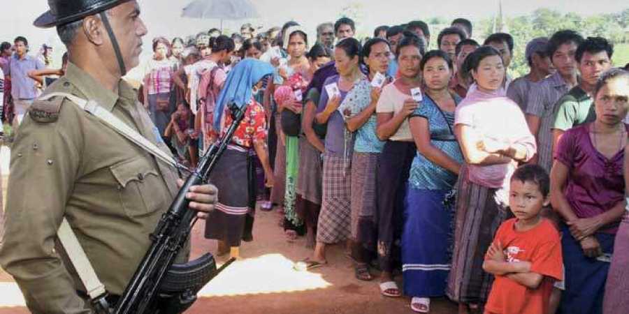 Bru refugees cast their vote during an election (File Photo | Credits: PTI)