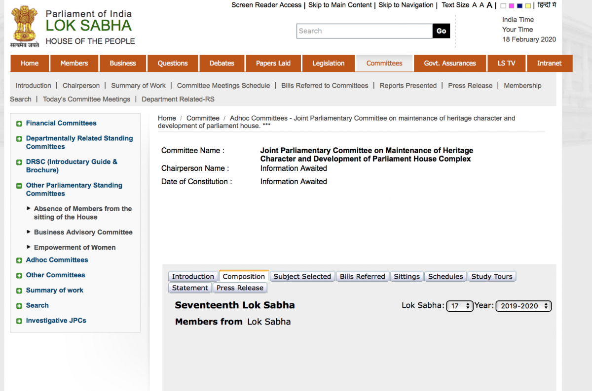 central vista parliament