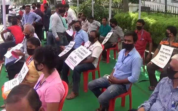 Tripura Journalists Protest Against