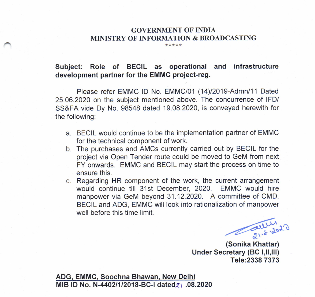 Ministry of Information and Broadcasting 