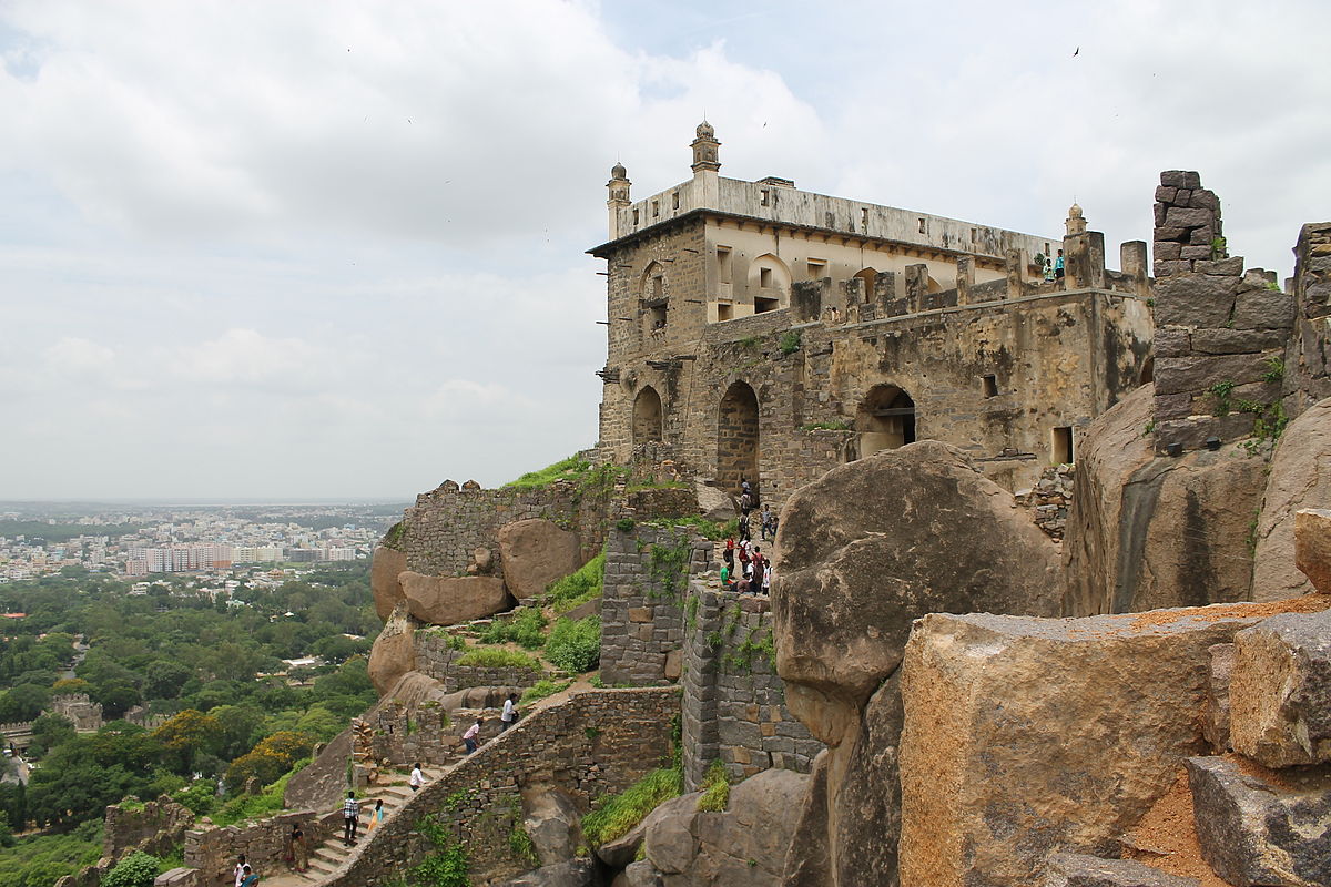 The Golconda fort in Hyderabad