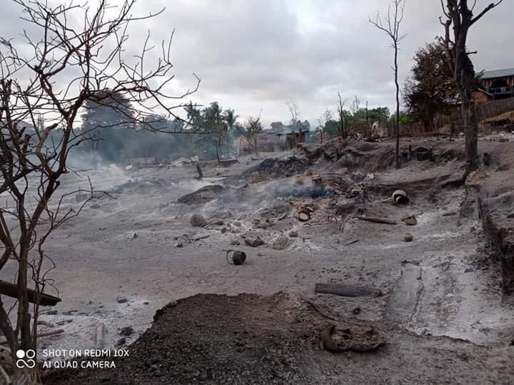 Myanmar: Security Forces Set Fire to Village After Clashes With Protesters