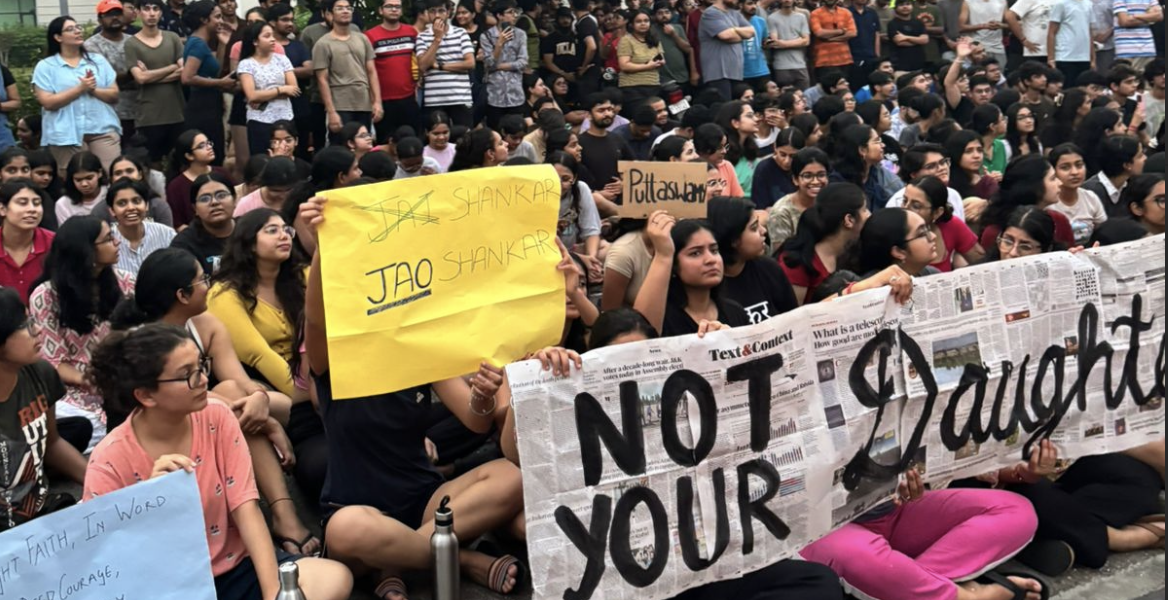 'You're a Girl, Pick a Topic like Domestic Violence': RGNUL Protests On ...