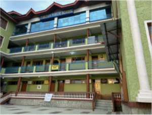 A school where Muslim Tibetan refugees study in Kashmir