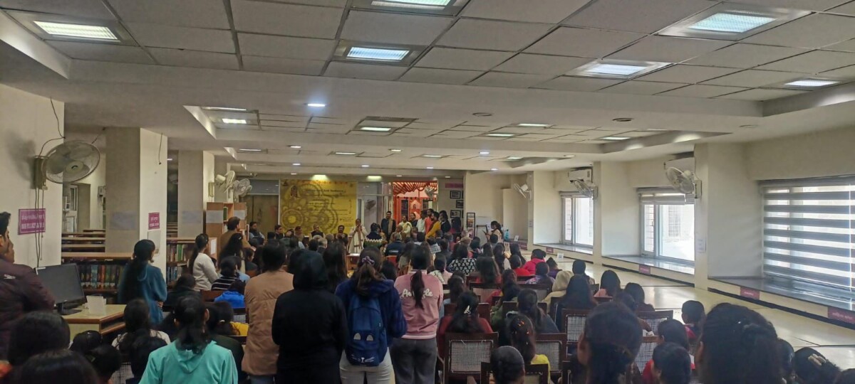 A Hindu religious event in Daulat Ram College