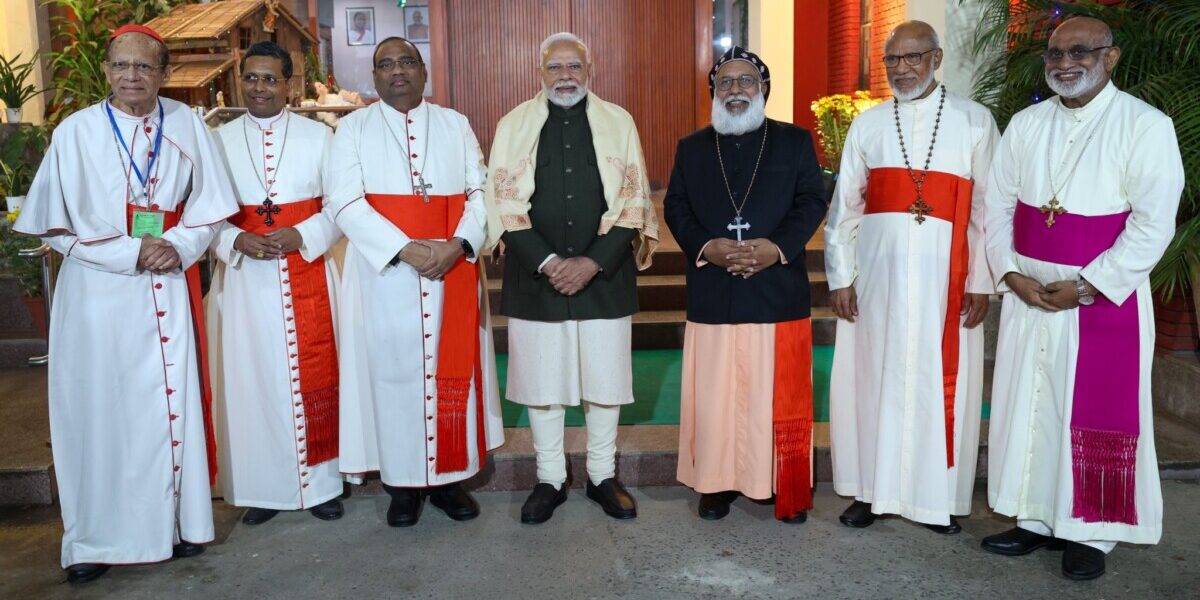 Prime Minister Narendra Modi attending Christmas celebrations hosted by the Catholic Bishops’ Conference of India on December 23, 2024.