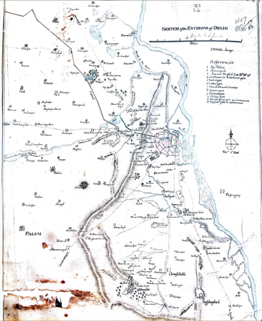 An image of a Delhi map