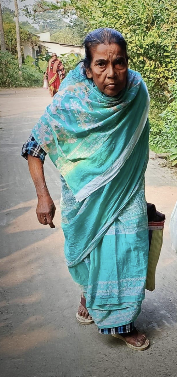 An elderly resident of Ashoknagar PL camp. Photo: Joydeep Sarkar