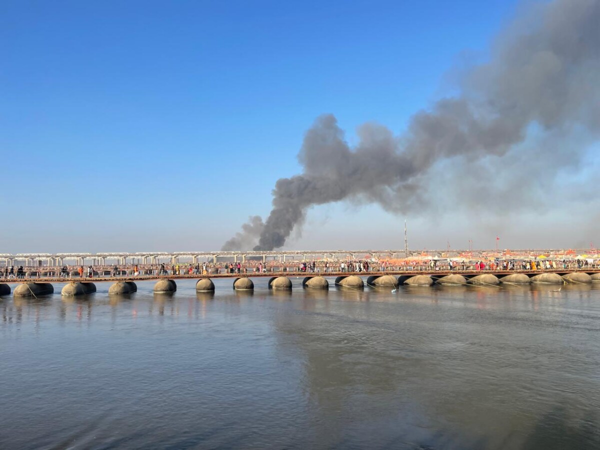 Fire at Kumbh Mela on January 19