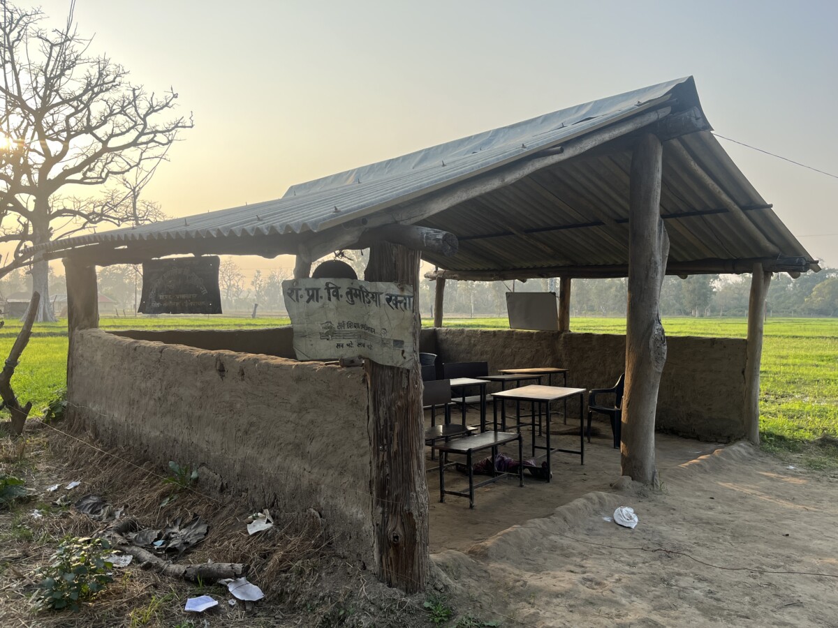The only government school in Tumadiya Khatta, Uttakhand
