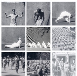 Stills from a film on the origins of the Surya Namaskar